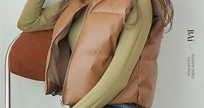BAI白媽媽 皮質短版蓬鬆鋪棉背心－【331134】 | 罩衫 | Yahoo奇摩購物中心