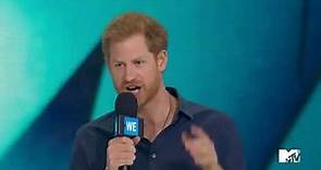 Prince Harry speaks at the We Day event in Toronto, Ontario