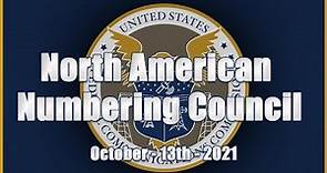 North American Numbering Council - October 2021