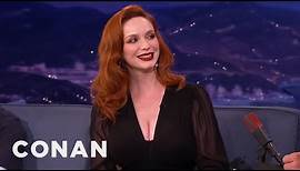 Christina Hendricks Is Thinking About Going Blonde | CONAN on TBS