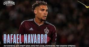 Rafael Navarro discusses scoring his first goal for Colorado, finishing the season strong