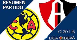 Resumen y Goles | América vs Atlas | Jornada 6 - Clausura 2020 | Liga BBVA MX