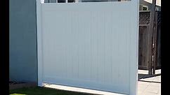 Vinyl Fence and gate Installation (Part I) --- Lowes Freedom Vinyl Fence