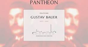 Gustav Bauer Biography - German politician and chancellor from 1919 to 1920