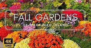 Fall Garden Walking Tour | Amazing Colors and Relaxing Music on Mackinac Island, Michigan
