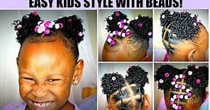 Easy Style with Beads | Kids Natural Hair Care | African American Kids Hair