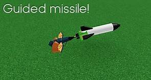 How to make a homing missile in babft ROBLOX