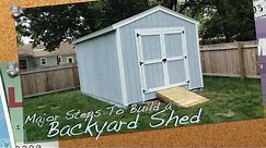 10x14 Backyard Shed Building Steps. Reclaim Your Garage!