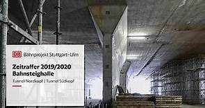 Tunnel Nordkopf und Südkopf des Stuttgarter Hauptbahnhofs – Zeitrafferfilm 2019/2020