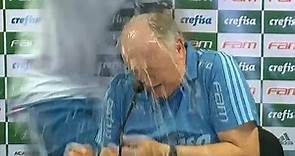 Luiz Felipe Scolari soaked by Palmeiras squad after title win