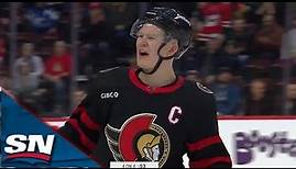 Senators' Brady Tkachuk Gets Heated, Receives Misconduct After Getting Tripped On Penalty Shot