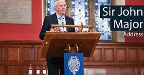 Sir John Major addresses Oxford University