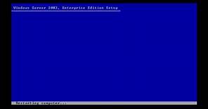 Installing Windows Server 2003 R2 Enterprise Edition