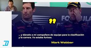 Libro de Mark Webber predijo menosprecio a Checo Pérez en Red Bull