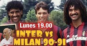 El Milan de Sacchi. Integro Inter vs Milan 90-91, un disfrute. #MundoMaldini