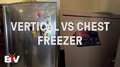 Freezer Comparison Vertical VS Chest