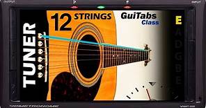 Standard Acoustic 12 Strings Guitar Tuner 📟 / GuiTabs Tuners 🎸