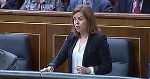 Intervención de Soraya Sáenz de Santamaría en la sesión de control al Gobierno