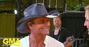 Tim McGraw chats during 'GMA’ Summer Concert Series | GMA