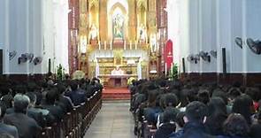 Catholic Mass in Cathedral Hanoi VIETNAM
