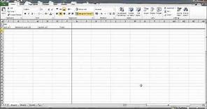 Create a Bookkeeping Spreadsheet using Microsoft Excel - Part 1