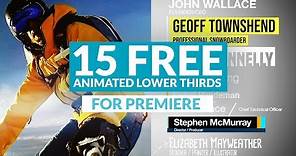 15 FREE ANIMATED Lower Thirds for Premiere + AE Project File | RocketStock