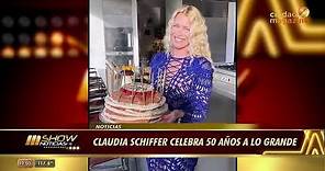 ¡DIOSA A LOS 50! Claudia Schiffer cumplió 50 años y lo festejó a lo grande