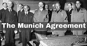 29th September 1938: Munich Agreement reached between Hitler, Chamberlain, Mussolini and Daladier