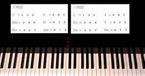 免費線上爵士流行鋼琴教學課程 1 (認識基本和弦)