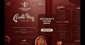 Restaurant’s Leather Menus Design and printing in lahore