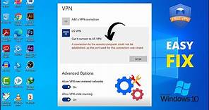 Fix VPN not Working in Windows 10 - A Connection to the Remote Computer Could not be Established