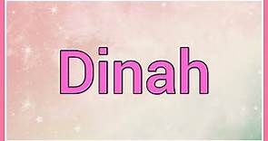Dinah | Name Origin Meaning Variations