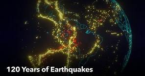 Animated Maps: 120 Years of Earthquakes (4K)