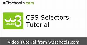 W3Schools CSS Selectors Tutorial