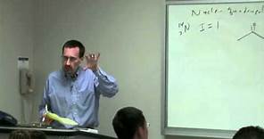 Lecture 7. Introduction to NMR Spectroscopy: Concepts and Theory, Part 1.