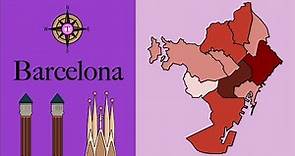 Distritos de Barcelona y su población 🇪🇸