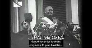 Benito Mussolini. Discurso contra Hitler en Bari, el 6 de septiembre de 1934 (sub. inglés-español)