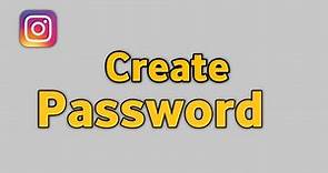How to create instagram account password if directly login with facebook || Instagram Password