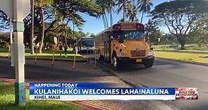 Lahainaluna High Students start their school year at Kulanihako'i High School