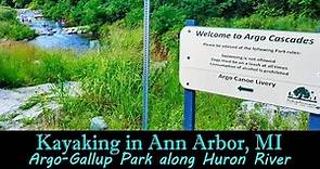 Kayaking from Argo to Gallup Park, Ann Arbor, MI