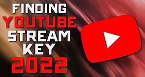 2022 How to Find your YOUTUBE Stream Key in the Streaming Dashboard