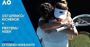 Kichenok/Ostapenko v Hsieh/Mertens Extended Highlights | Australian Open 2024 Final