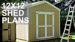 12x12 Shed Plans Video - Over 13 Shed Designs