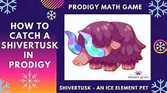 Prodigy Math Game | How to CATCH a RARE SHIVERTUSK Pet (ICE ELEMENT PET) in Prodigy.