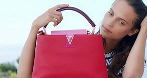 Alicia Vikander models the timeless Louis Vuitton Capucines
