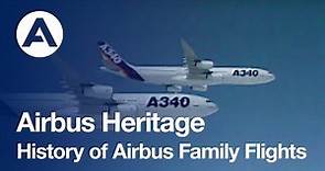 History of Airbus family flights