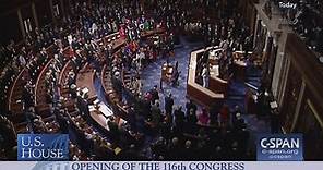 U.S. House of Representatives-Opening of the 116th Congress