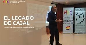 Salvador Martínez Pérez en su conferencia sobre el legado de Cajal