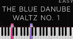 The Blue Danube Waltz - Johann Strauss II | EASY Piano Tutorial