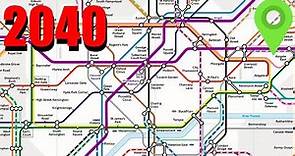 The London Underground Tube Map Of 2040